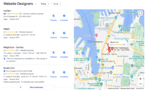 Google map listing screenshot